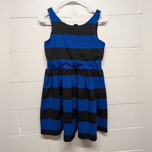Polo by Ralph Lauren Blue and Black Striped Babydoll Sundress Size XL (16)